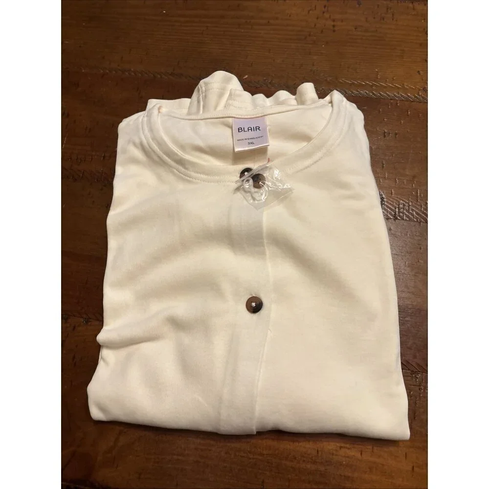 New Blair Button Down Henley 3XL Zebra Shirt New - Picture 3 of 9